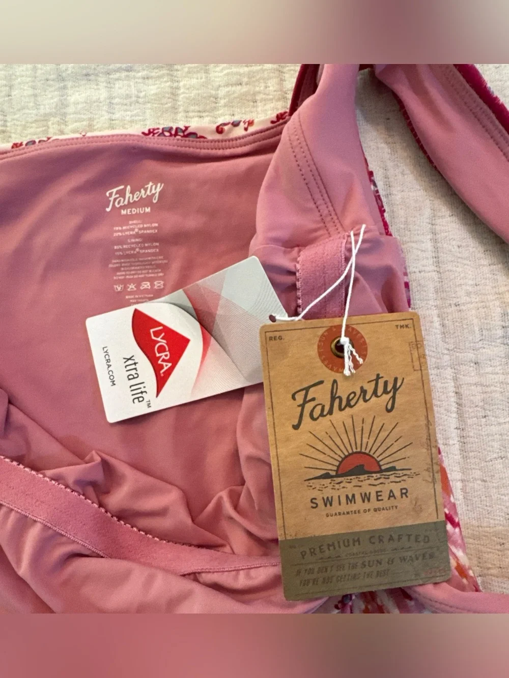 NWT Faherty Gracie One Piece Bathing Suit Size Medium Retail $148